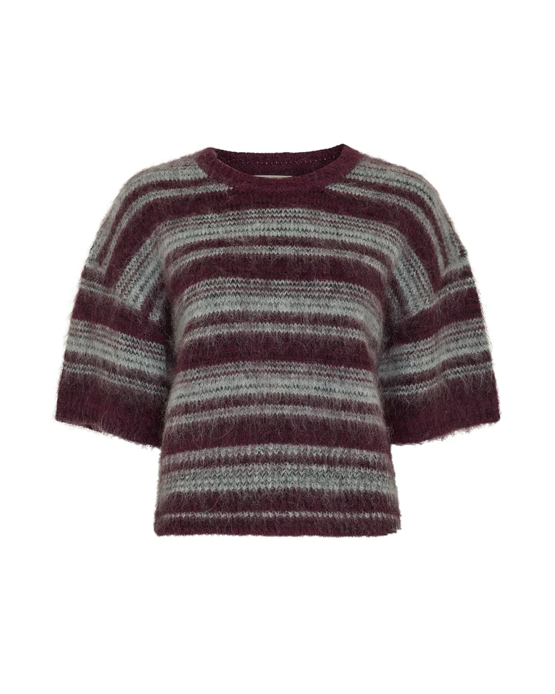 MSCHLycie 2 4 Pullover STP, P Purple H Gray