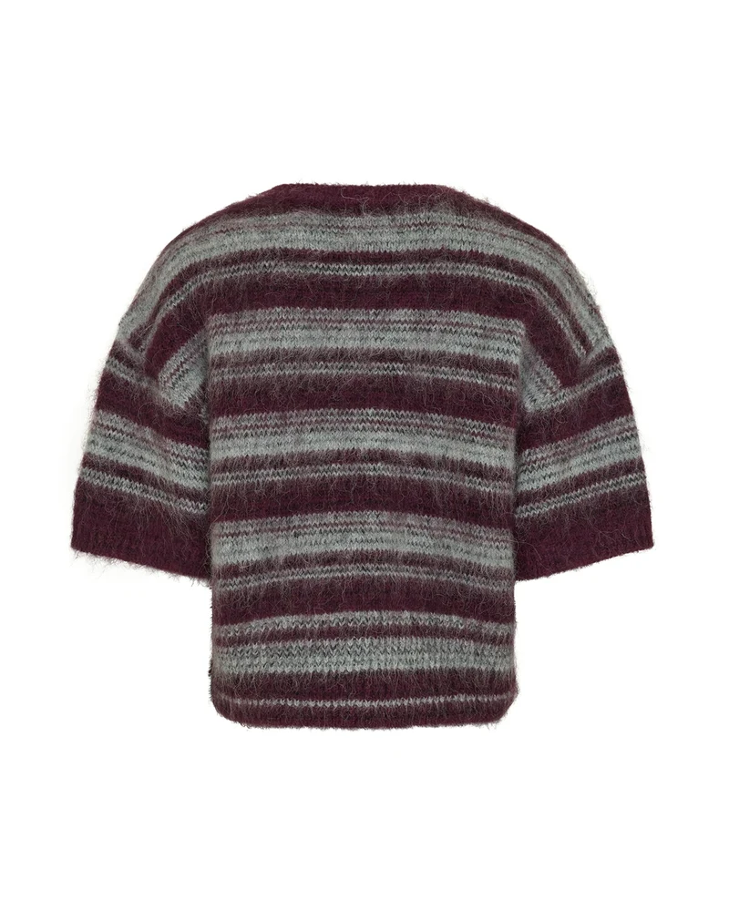 MSCHLycie 2 4 Pullover STP, P Purple H Gray