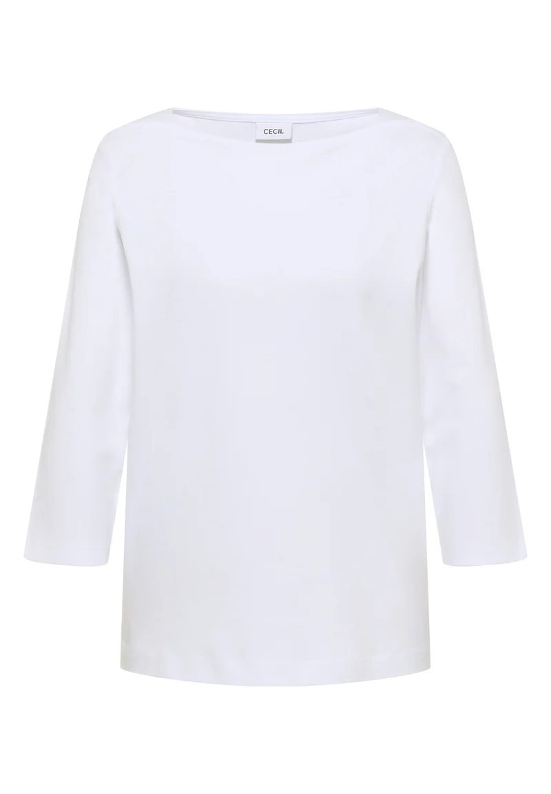 NOS Basic Boatneck Shirt, White