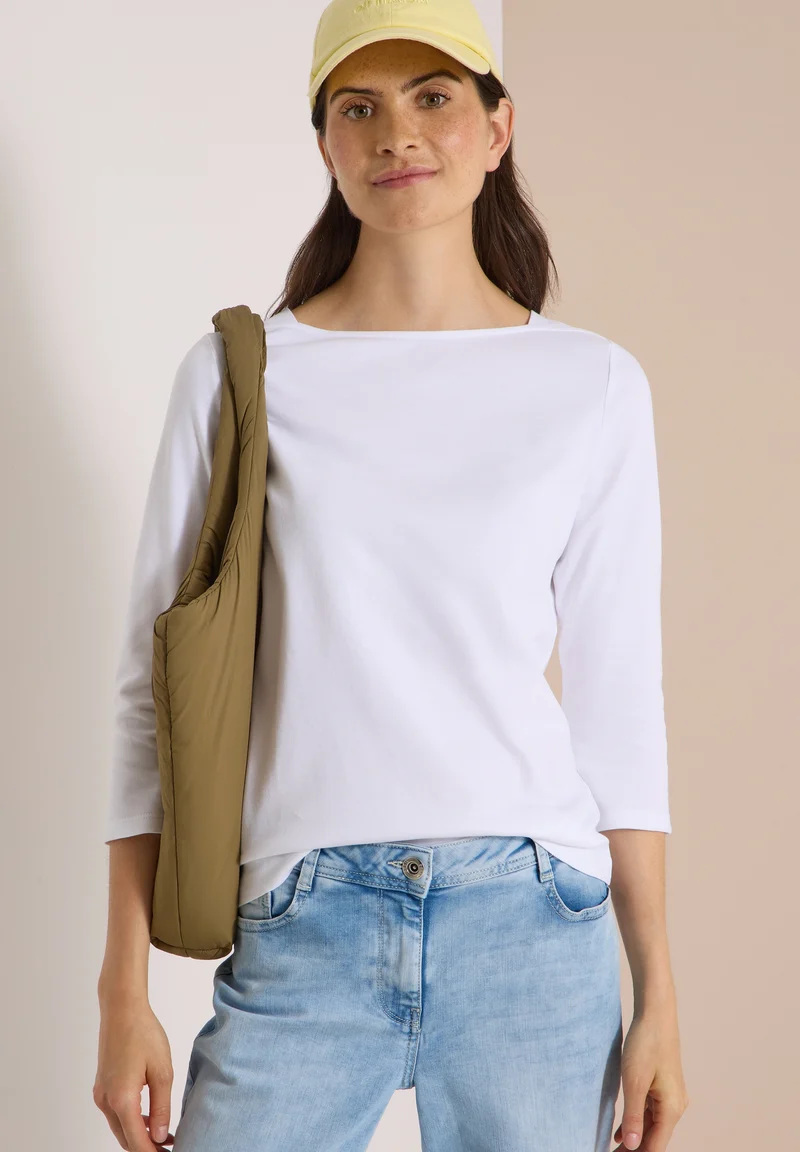 NOS Basic Boatneck Shirt, White