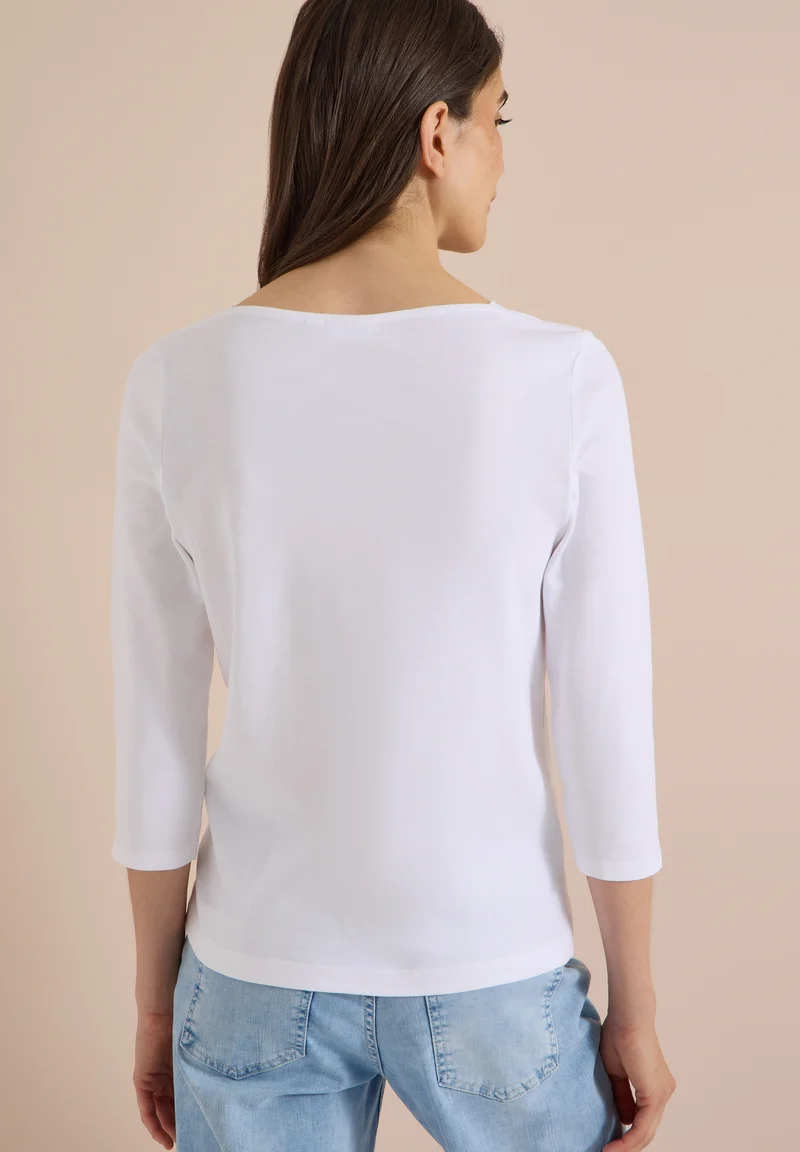 NOS Basic Boatneck Shirt, White