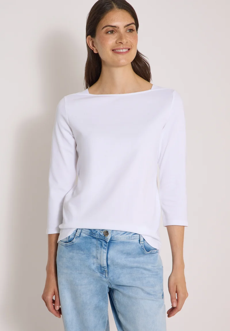 NOS Basic Boatneck Shirt, White