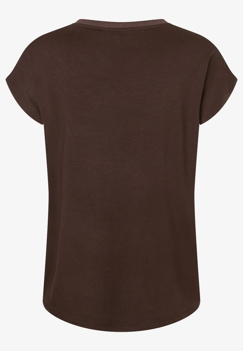 Patch-Shirt Uni, espresso brown