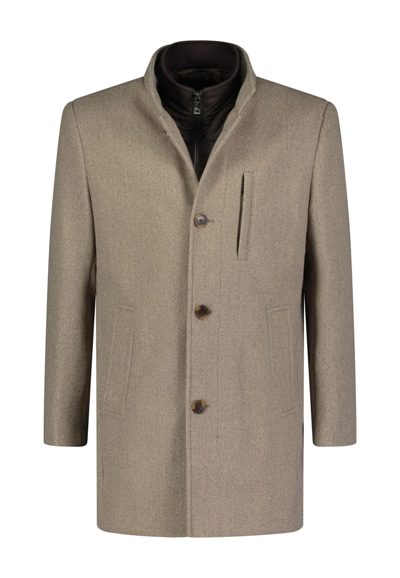 HERREN-MAENTEL POP, LIGHT BROWN