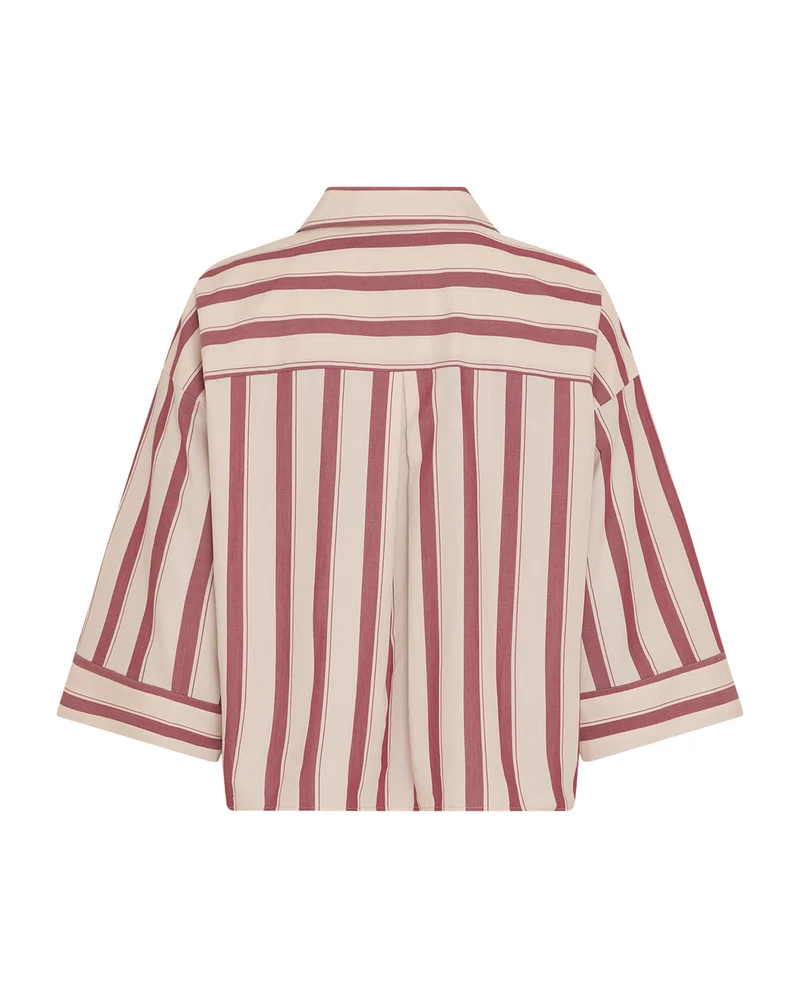 MSCHSusana Selmina 3 4 Shirt STP, Rhodode Oatmeal