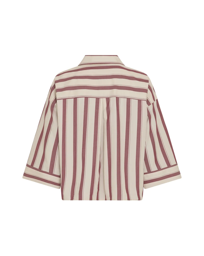 MSCHSusana Selmina 3 4 Shirt STP, Rhodode Oatmeal