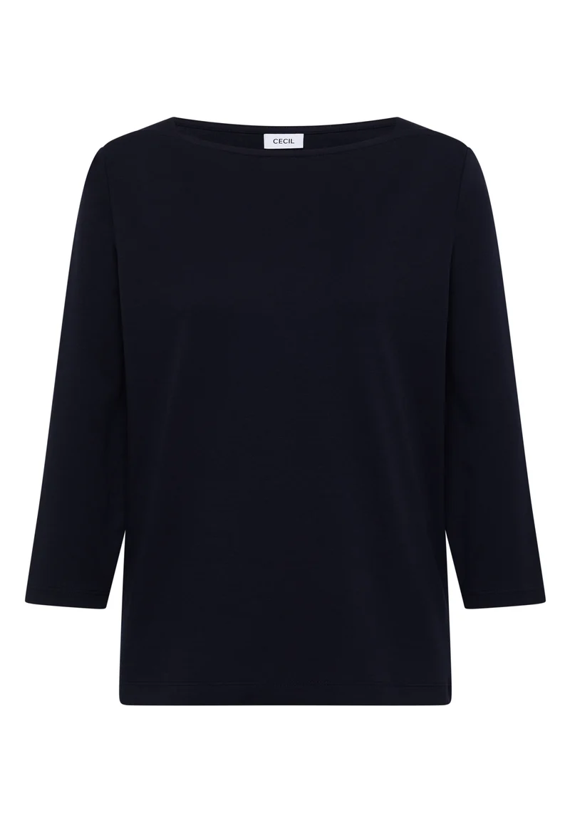 NOS Basic Boatneck Shirt, urban dark blue