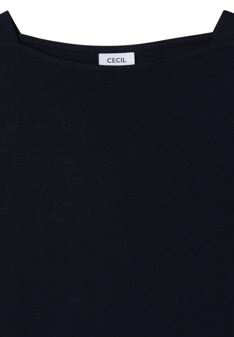 NOS Basic Boatneck Shirt, urban dark blue