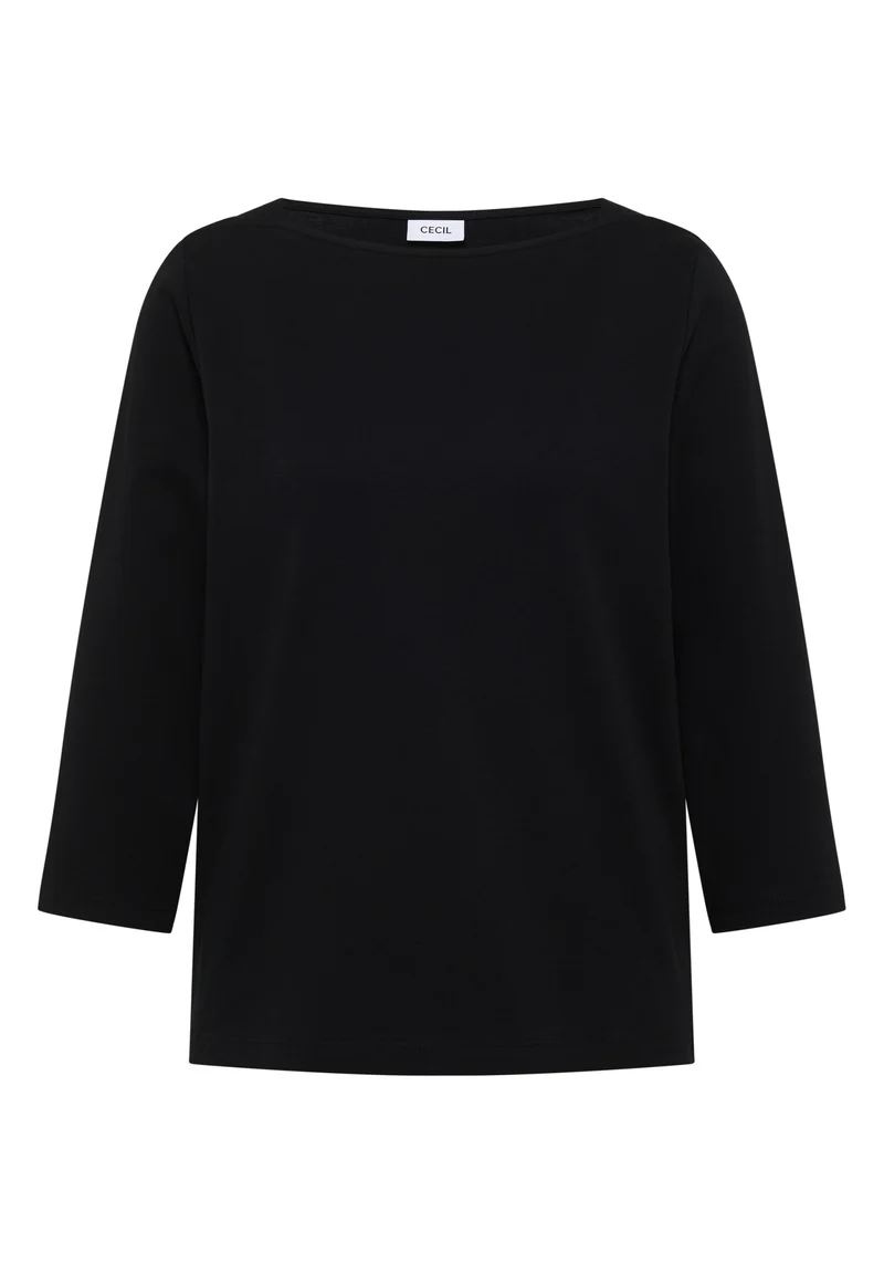 NOS Basic Boatneck Shirt, Black