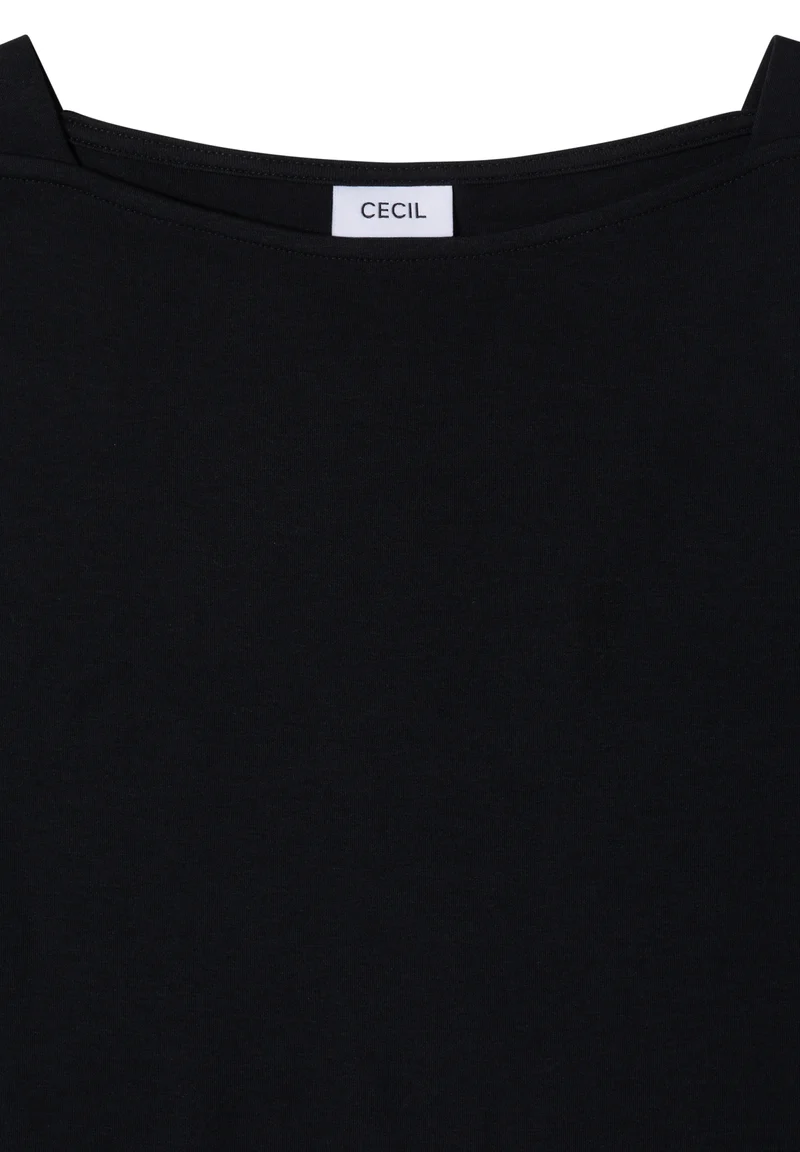 NOS Basic Boatneck Shirt, Black
