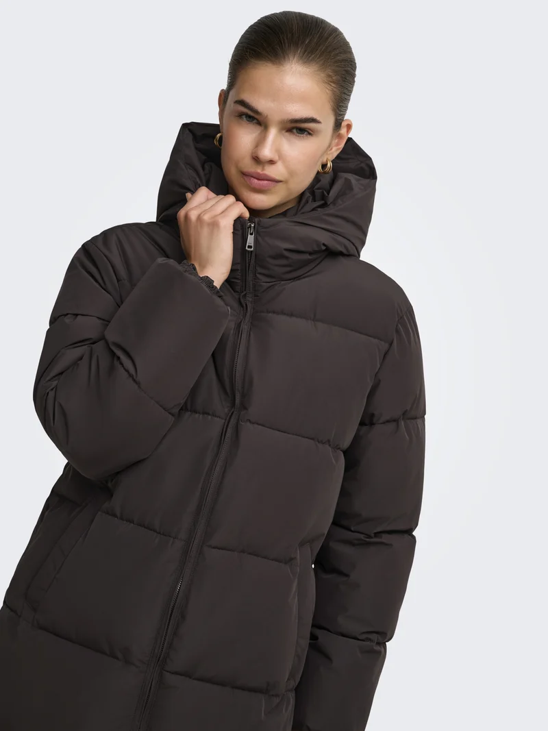 ONLJUTA PUFFER COAT OTW, Chocolate Torte