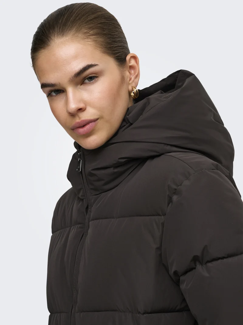 ONLJUTA PUFFER COAT OTW, Chocolate Torte