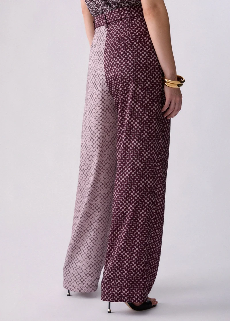 Bicolor Twill Trousers