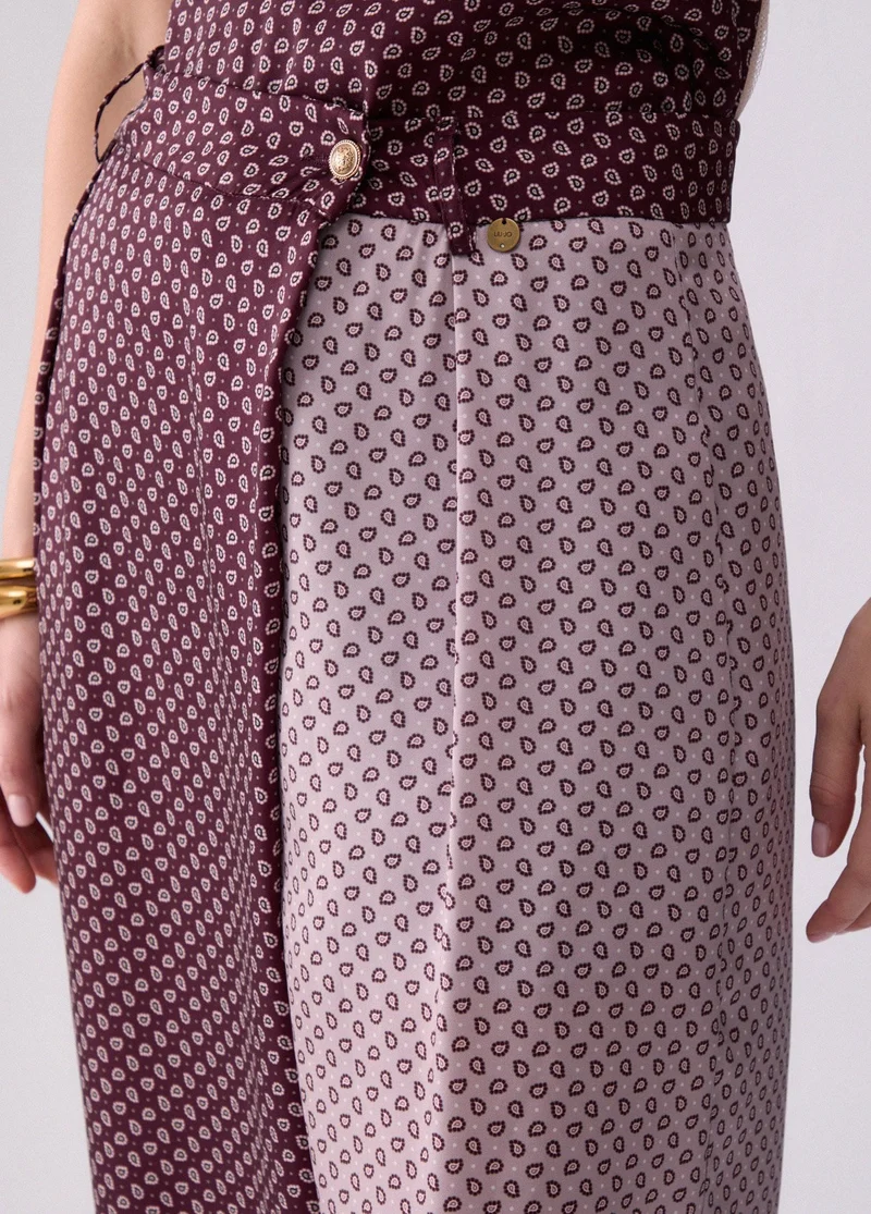 Bicolor Twill Trousers