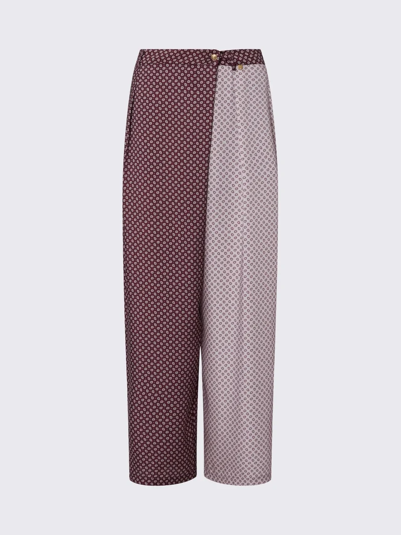 Bicolor Twill Trousers