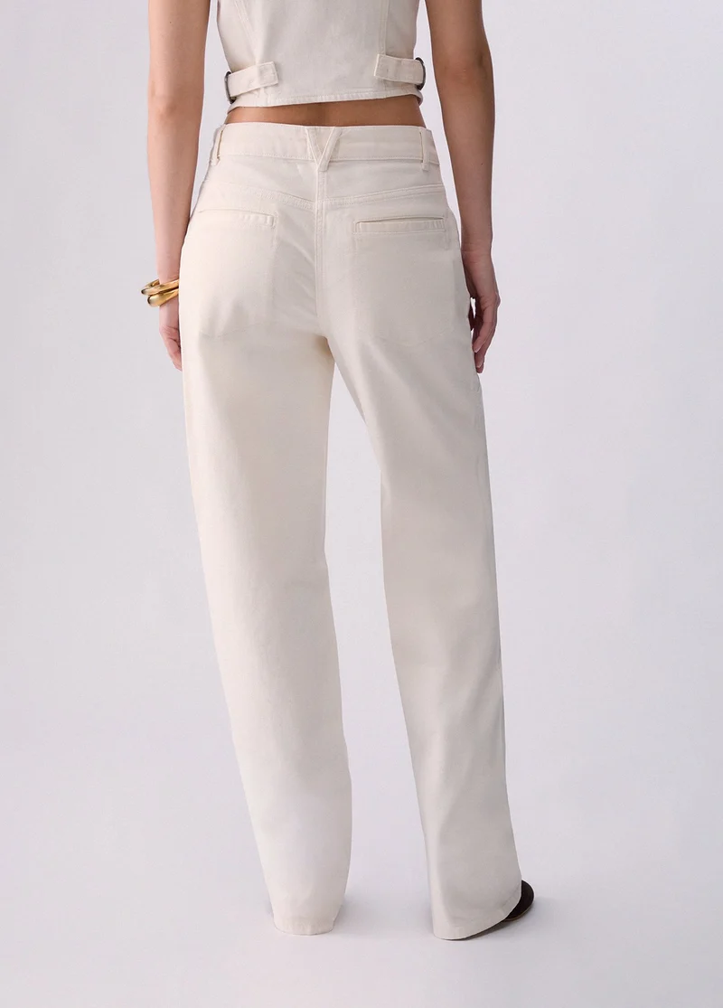 Low-rise baggy pants