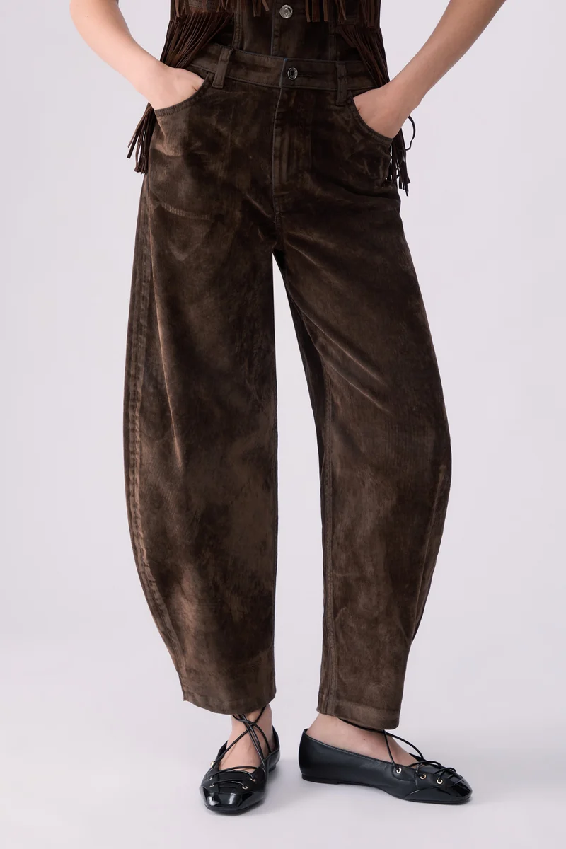 Balloon Velvet Trousers
