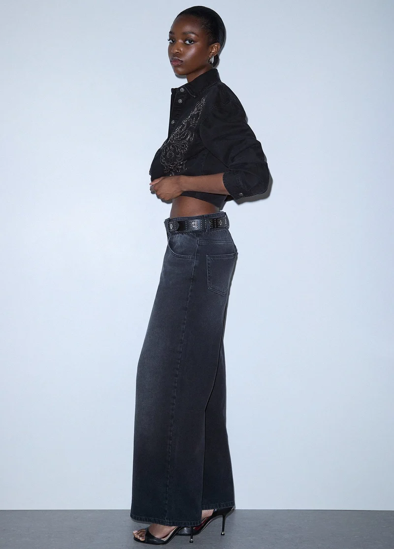 Flare Jeans with Belt