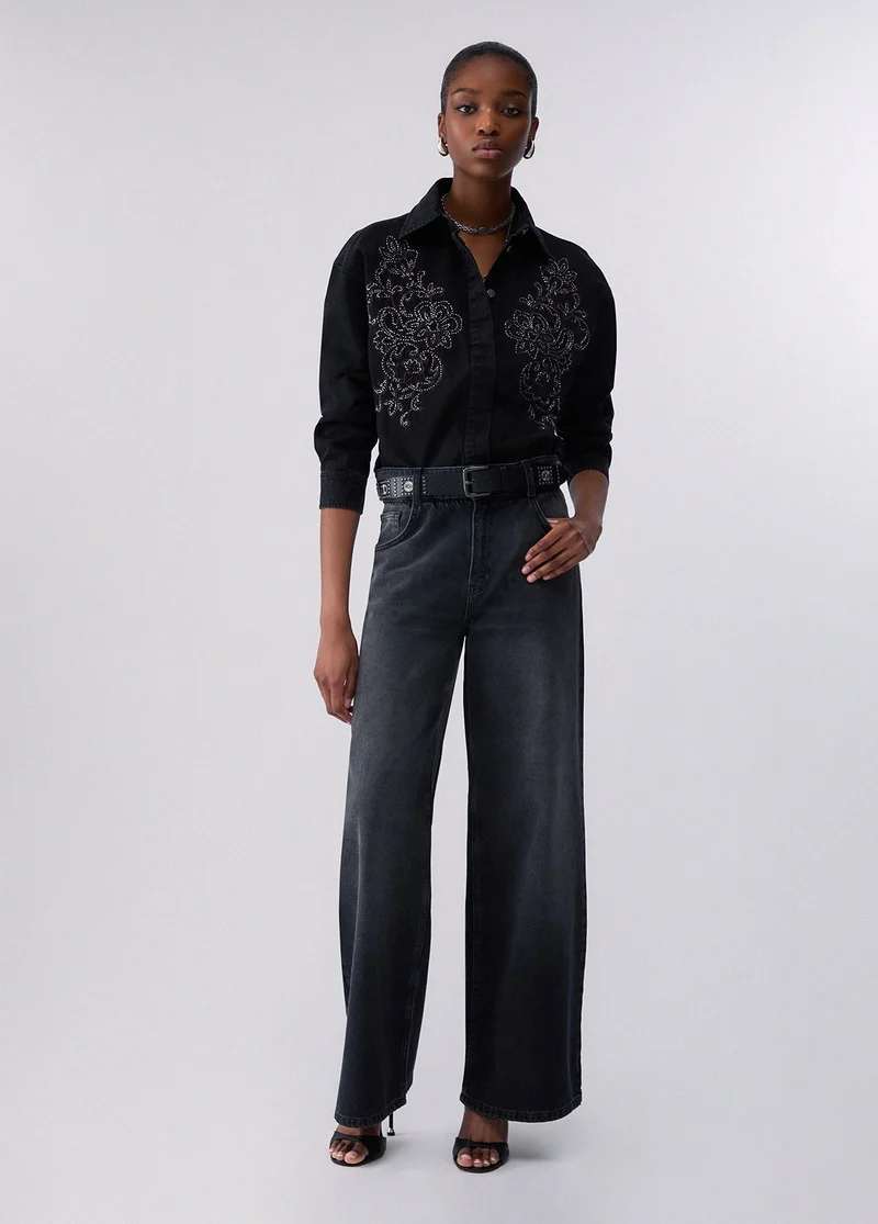 Flare Jeans with Belt