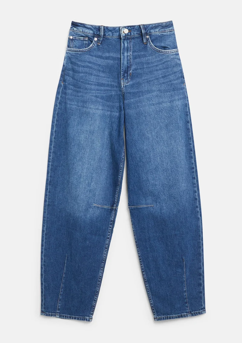 s.Oliver - Ankle-Jeans / Regular Fit / High Rise / Barrel Leg - Farbe: Dunkelblau