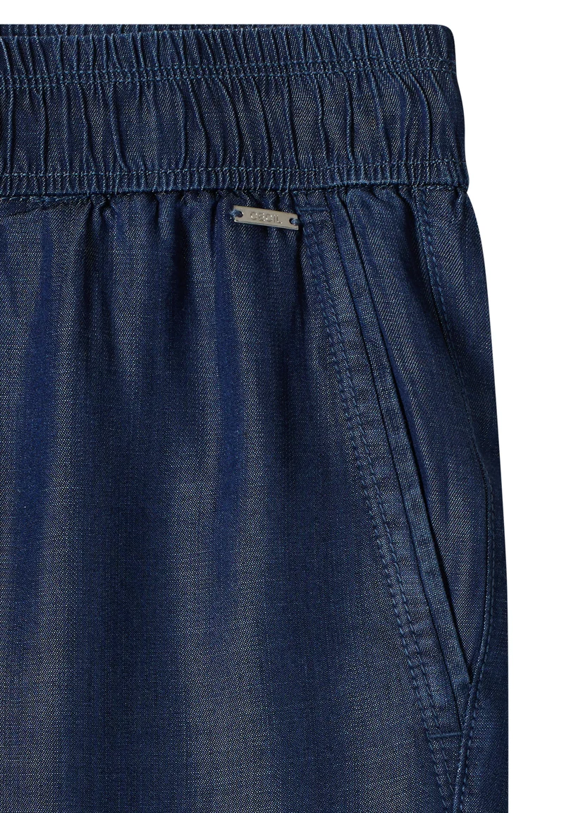 CECIL - Wide Leg Hose in Denim-Optik - Farbe: Dark blue wash