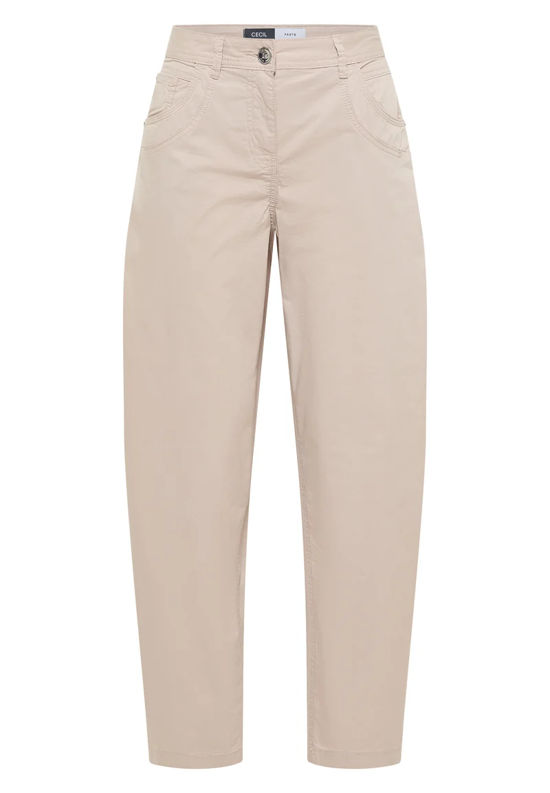 CECIL - Barrel Leg Hose in Papertouch Qualität - Farbe: cashmere beige