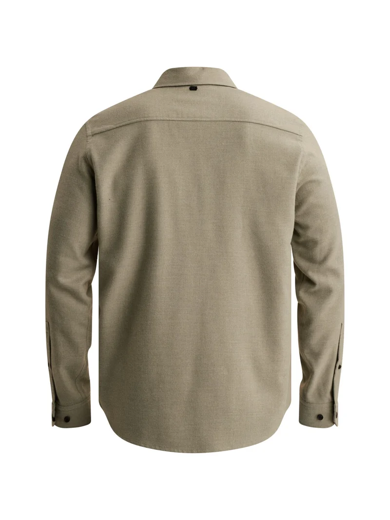 Long sleeve shirt Brushed Melange, Forest Fog