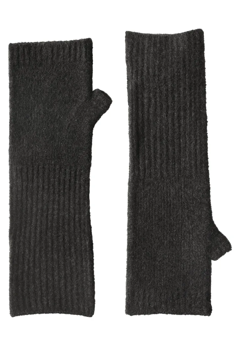 OP_Arm Warmers_Fine Knit Set, anthracite melange