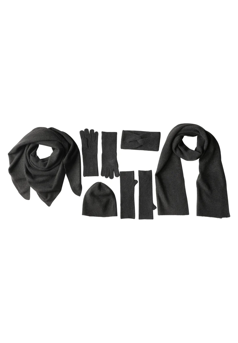 OP_Arm Warmers_Fine Knit Set, anthracite melange