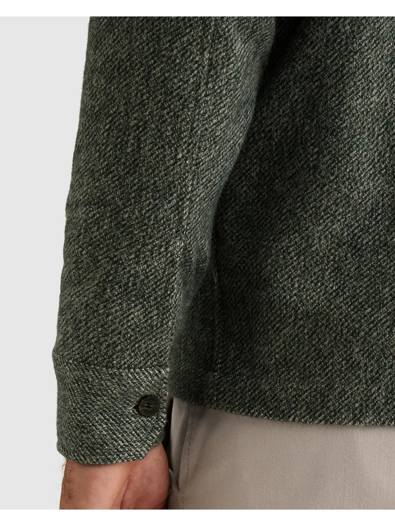 Long sleeve shirt Solid Brushed Mo, Dark Sea