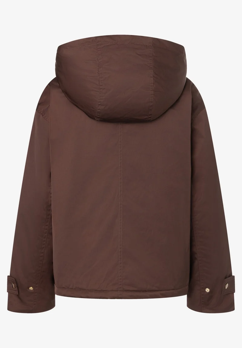 Padded Jacket w Hood, espresso brown