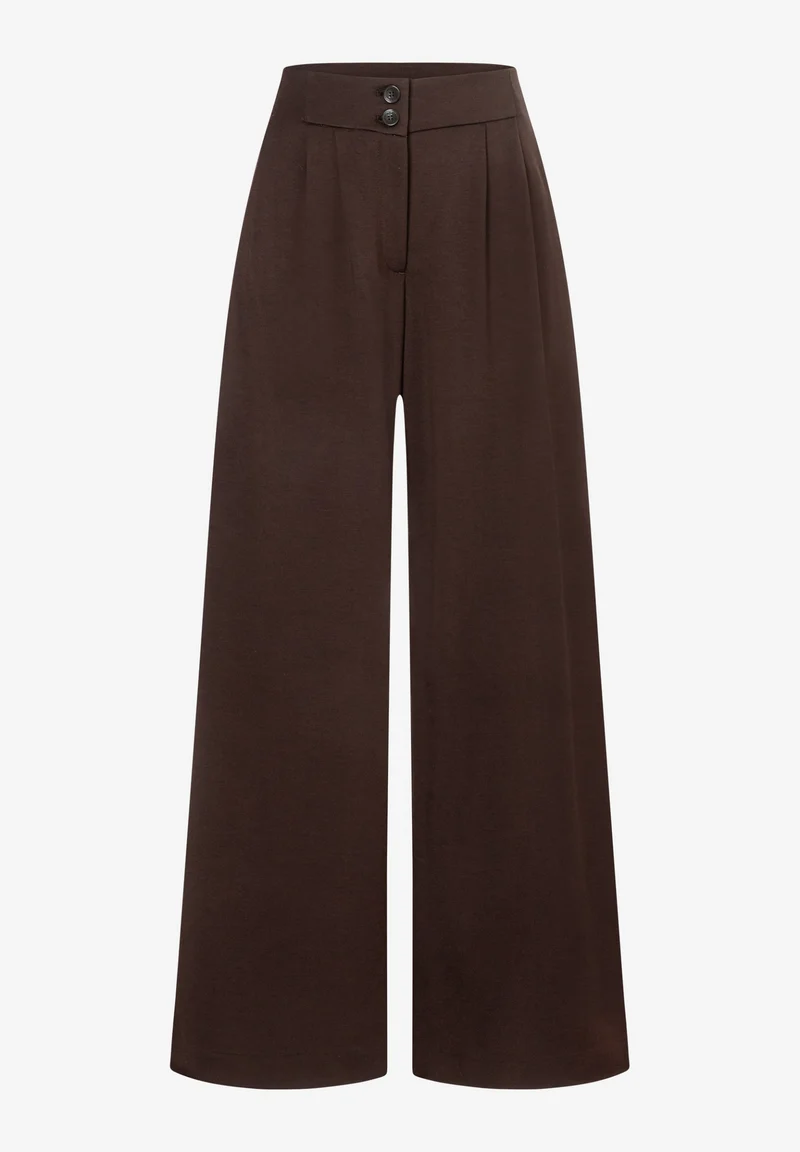 Wide Leg Trousers, espresso brown