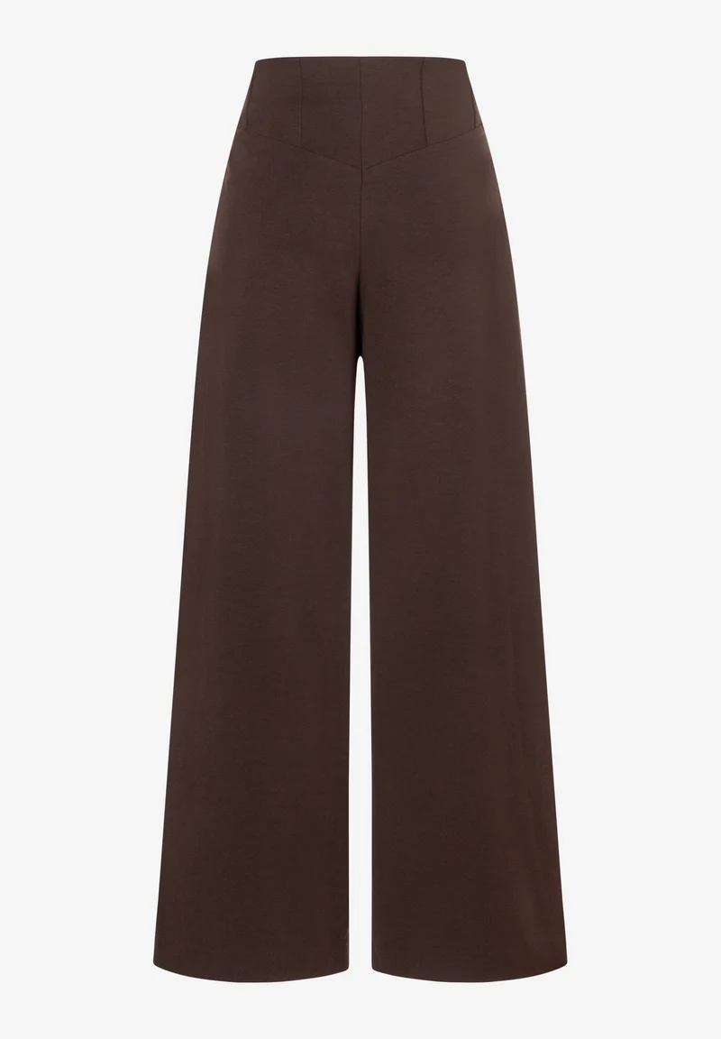 Wide Leg Trousers, espresso brown