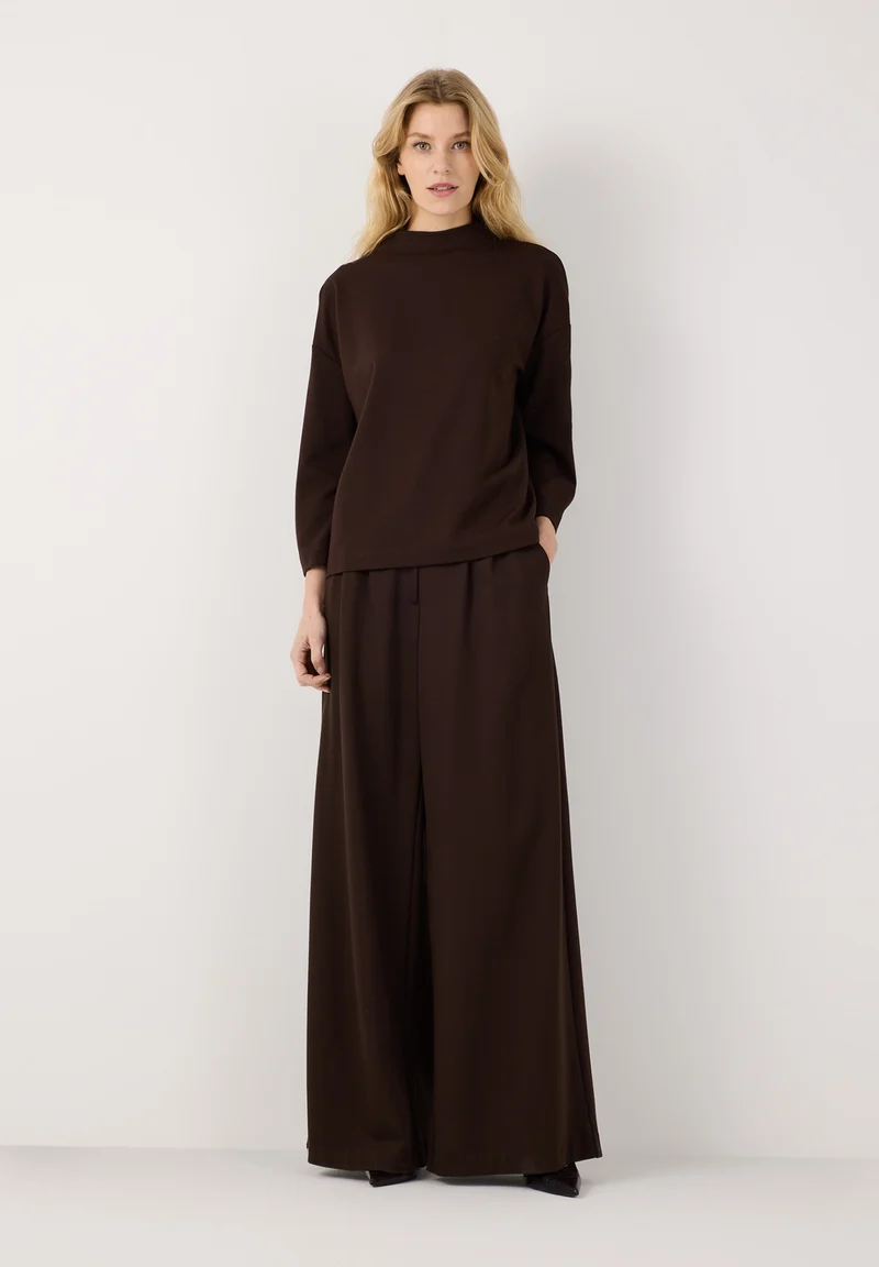 Wide Leg Trousers, espresso brown