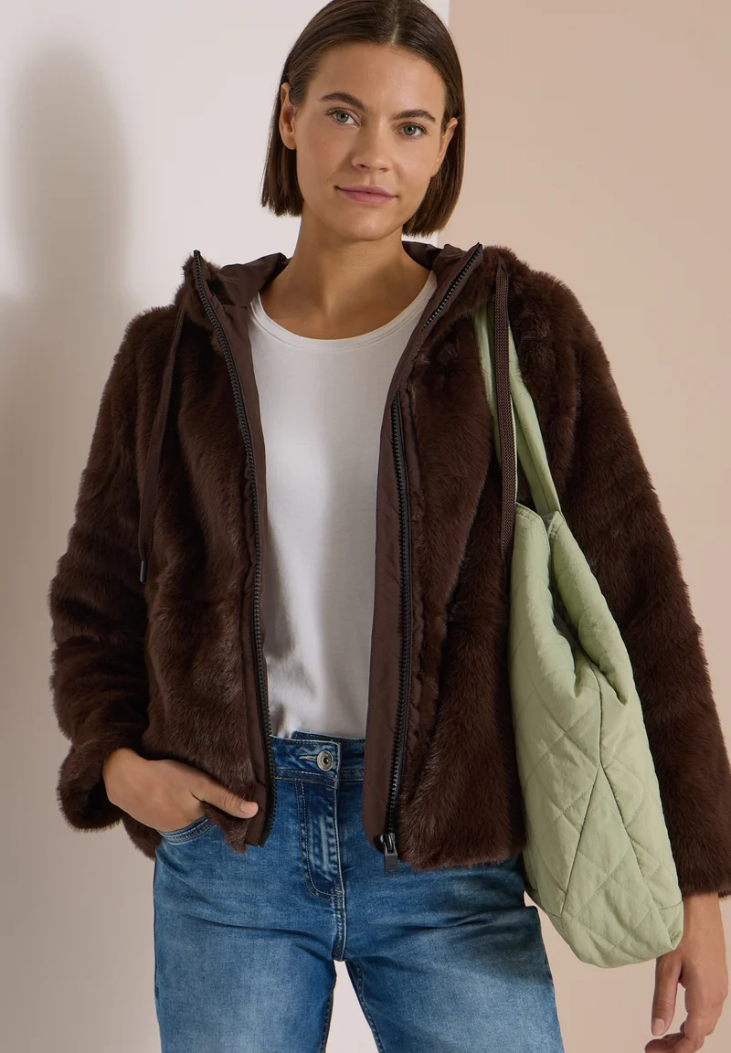TOS Fur Matmix Jacket, chocolate sauce brown