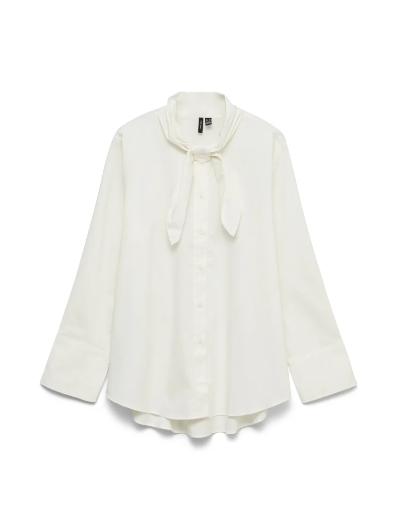 VMSYNNE LS NECK SCARF SHIRT WVN NOO, Snow White