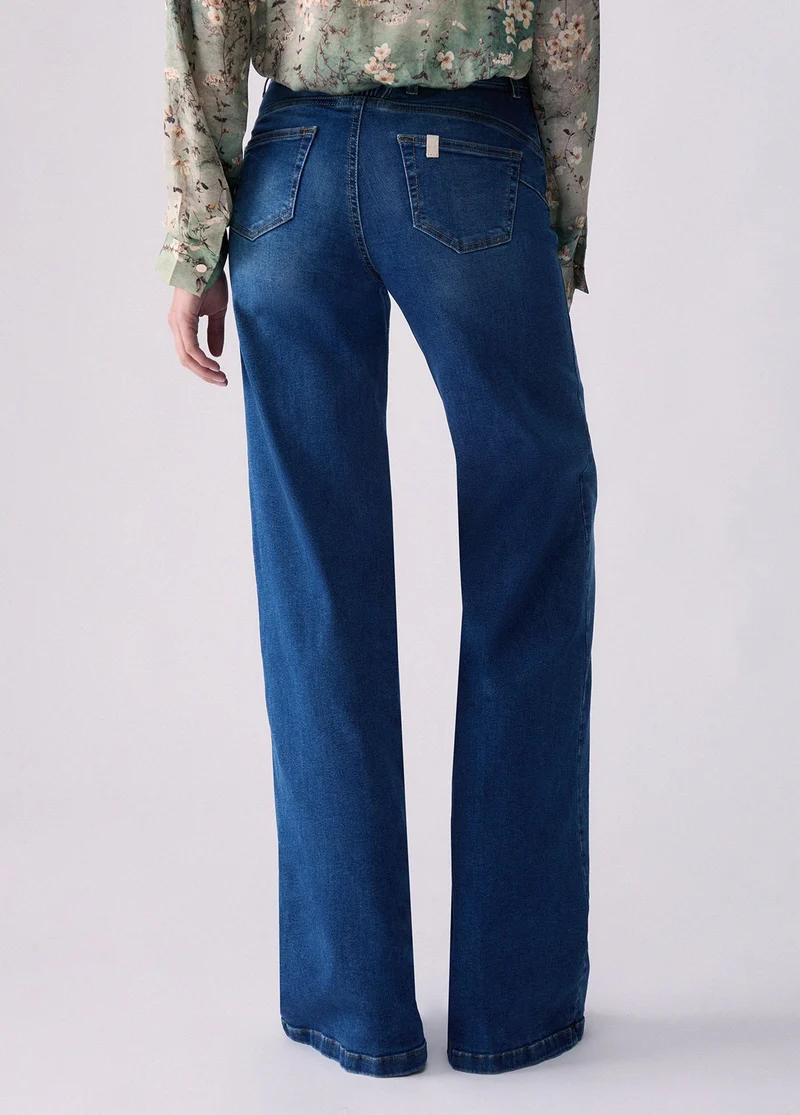 Stonewash Flare Jeans