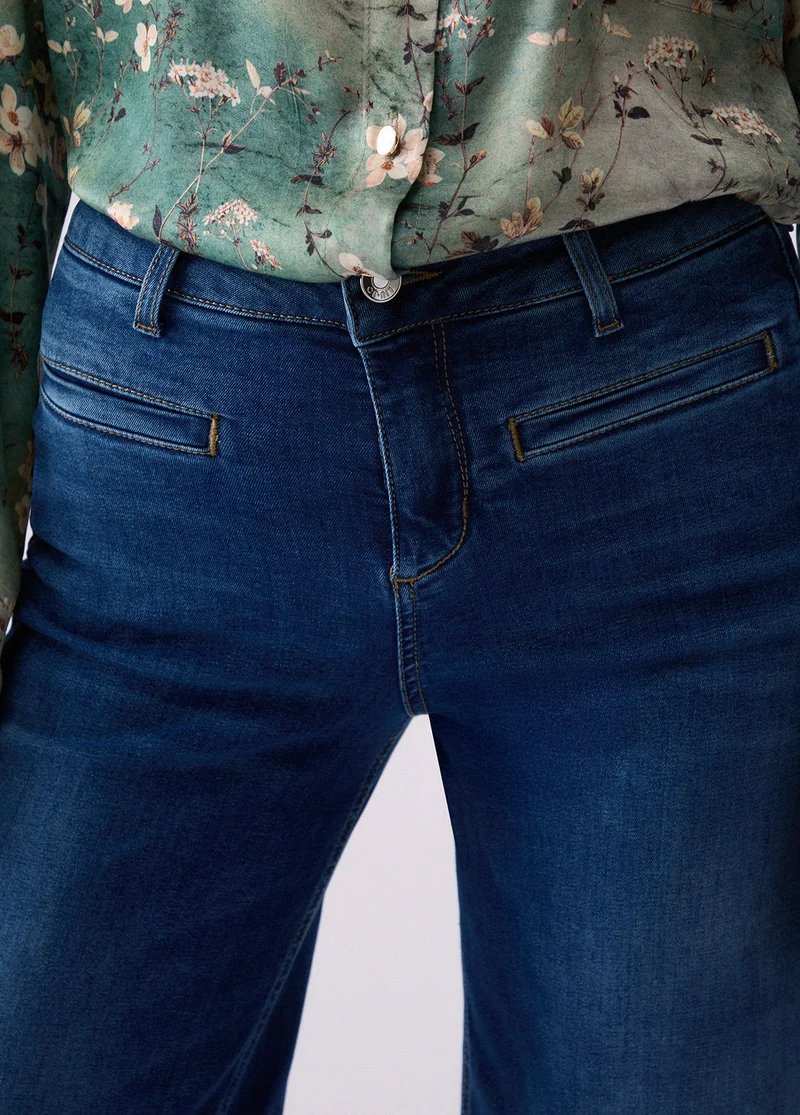 Stonewash Flare Jeans