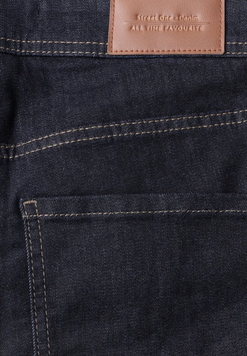 Street One - High Waist Bootcut Jeans im Slim Fit - Farbe: Rinse Soft Washed