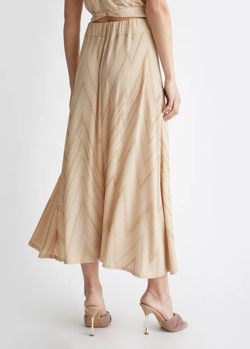 Long Chevron Skirt