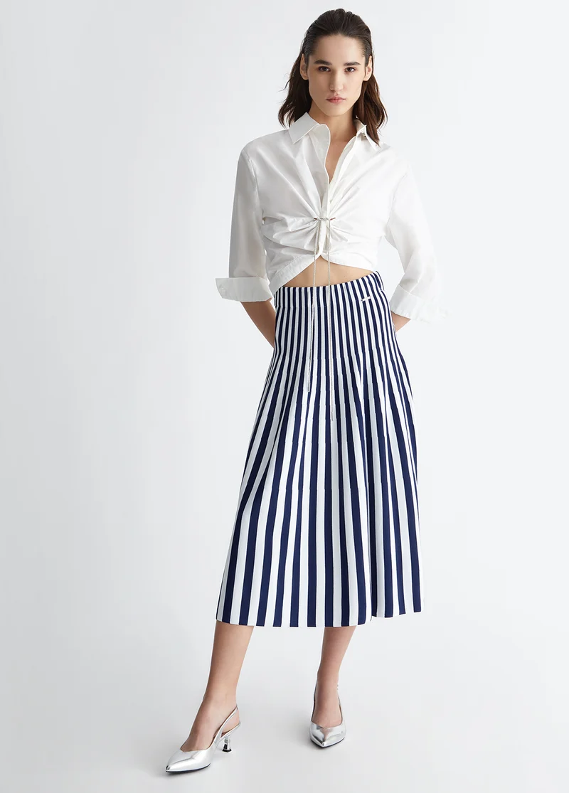 Striped Knit Skirt