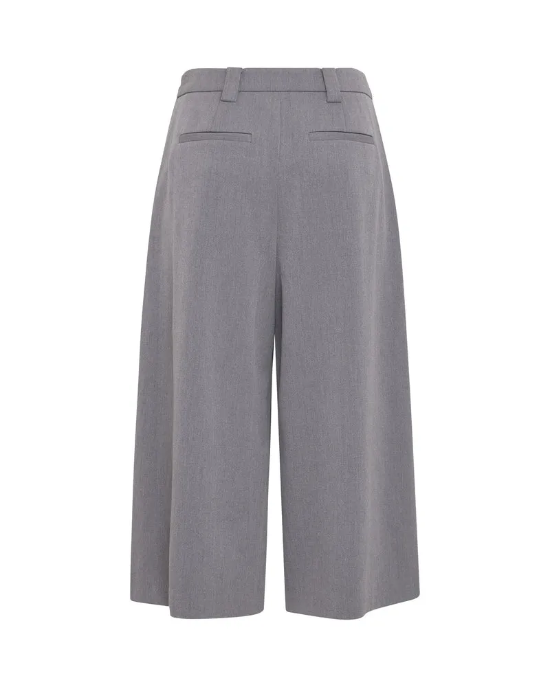 MSCHMaryla Henrika HW Culotte Pants, Grey Melange