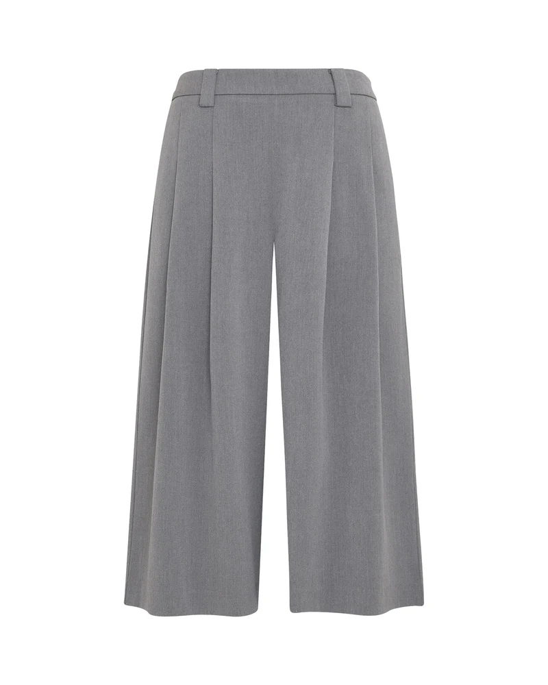 MSCHMaryla Henrika HW Culotte Pants, Grey Melange