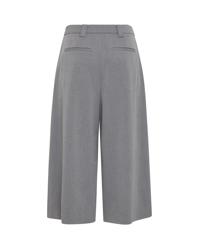 MSCHMaryla Henrika HW Culotte Pants, Grey Melange