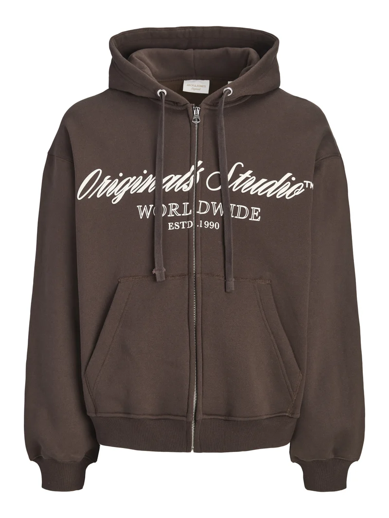 JORNORREBRO FRONT SWEAT ZIP HOOD, Java