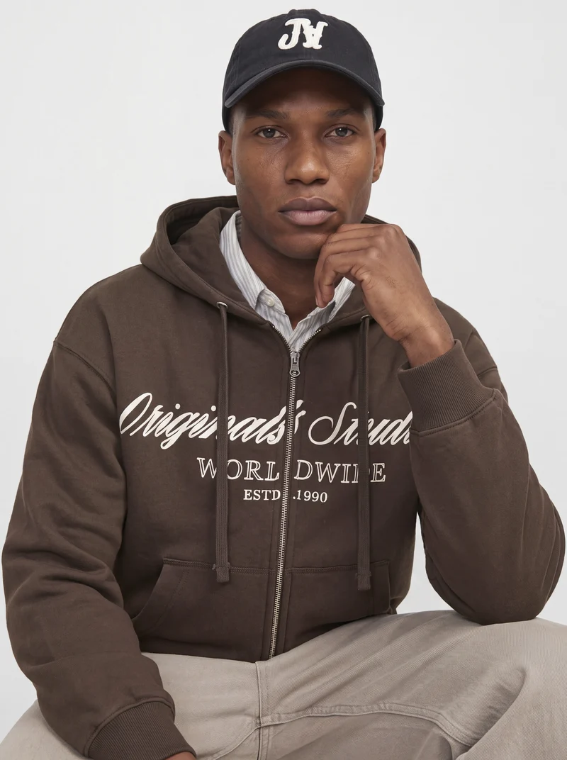 JORNORREBRO FRONT SWEAT ZIP HOOD, Java