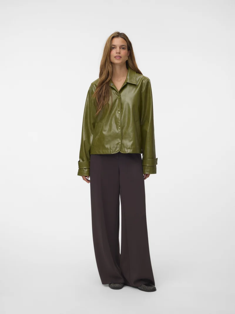 VMDASH SHORT COATED JACKET, Sphagnum