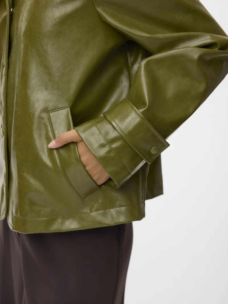 VMDASH SHORT COATED JACKET, Sphagnum