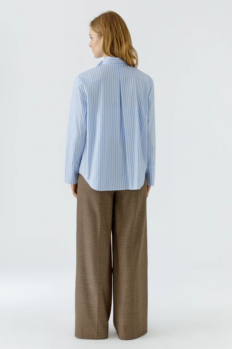 Bluse, blue white