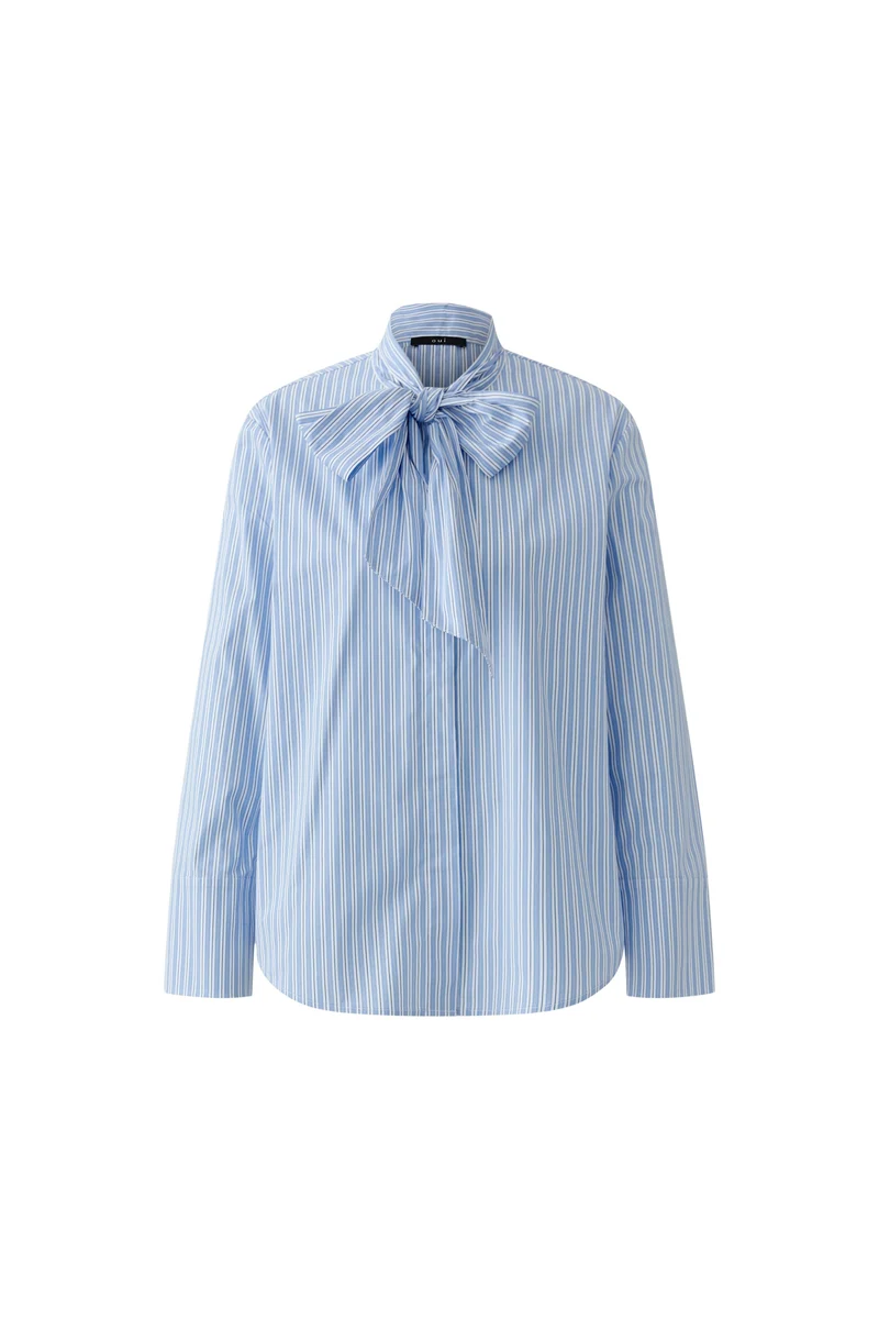 Bluse, blue white